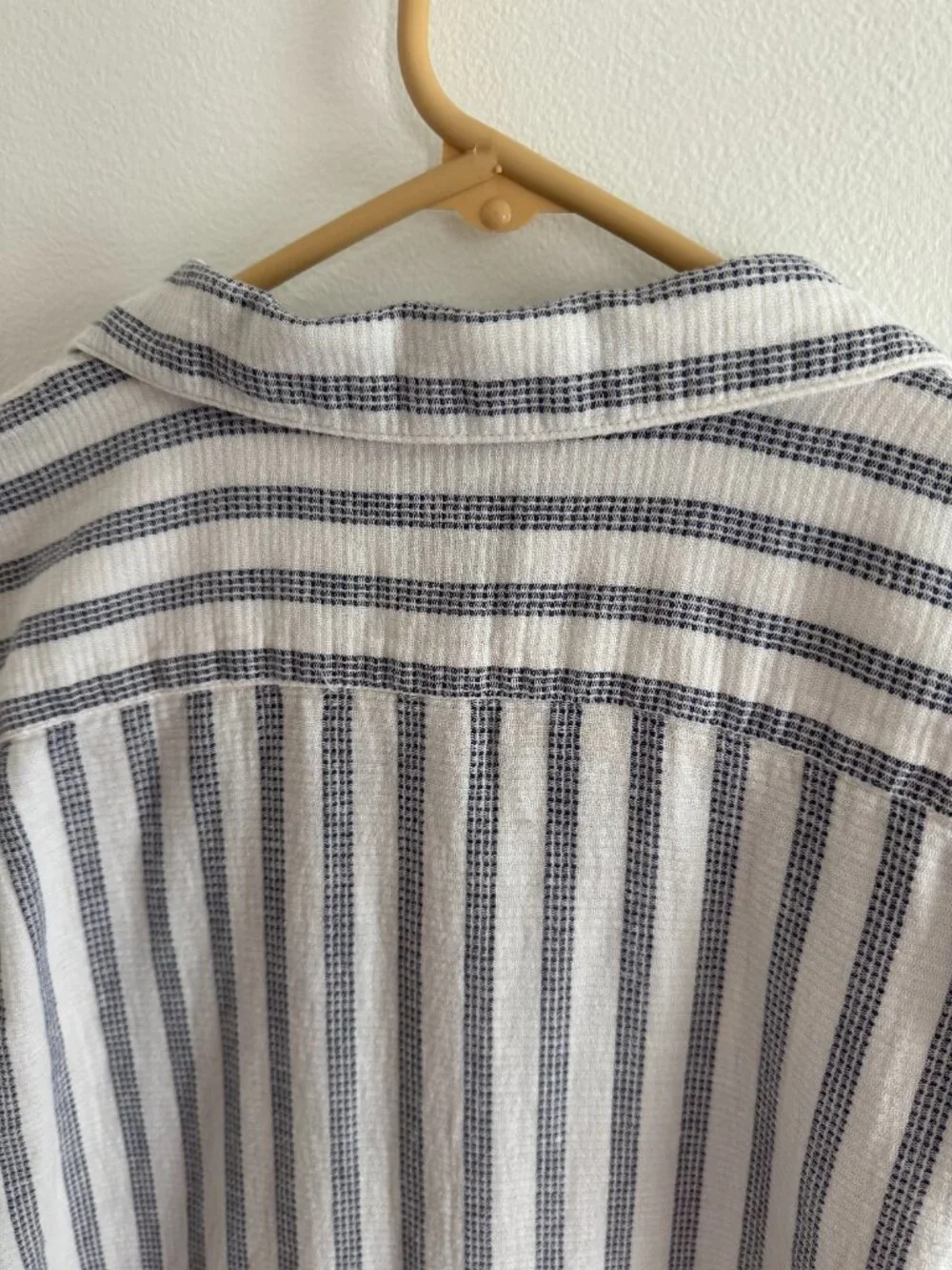Men's J.Crew Stripe Button Down Tee Short L
